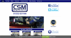 Desktop Screenshot of csmgarage.co.uk
